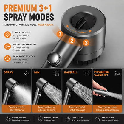 3 Modes Shower Head