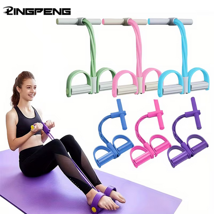 4-Tube Pedal Resistance Band